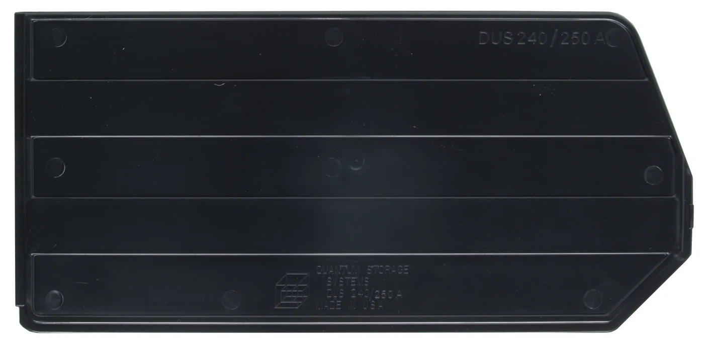 Quantum DUS240 Bin Divider for Bins QUS240, Black, Pack of 6