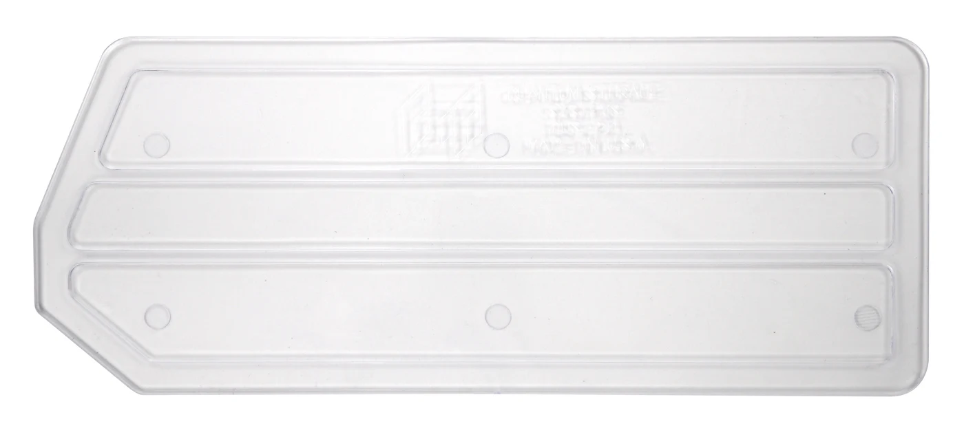 Quantum DUS241CL Clear Bin Divider, Pack of 6