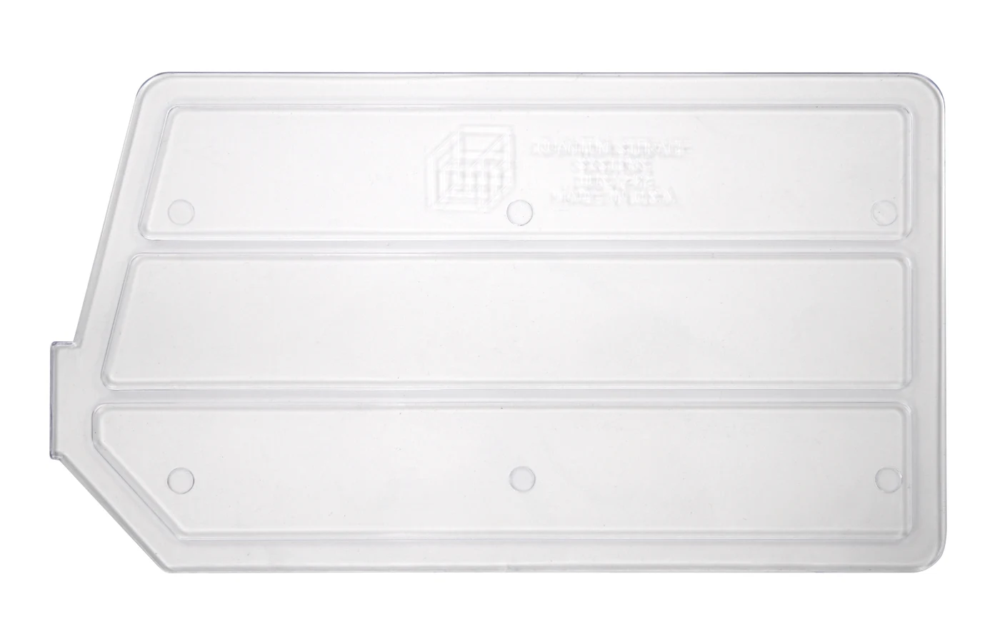 Quantum DUS242CL Clear Bin Divider, Pack of 6