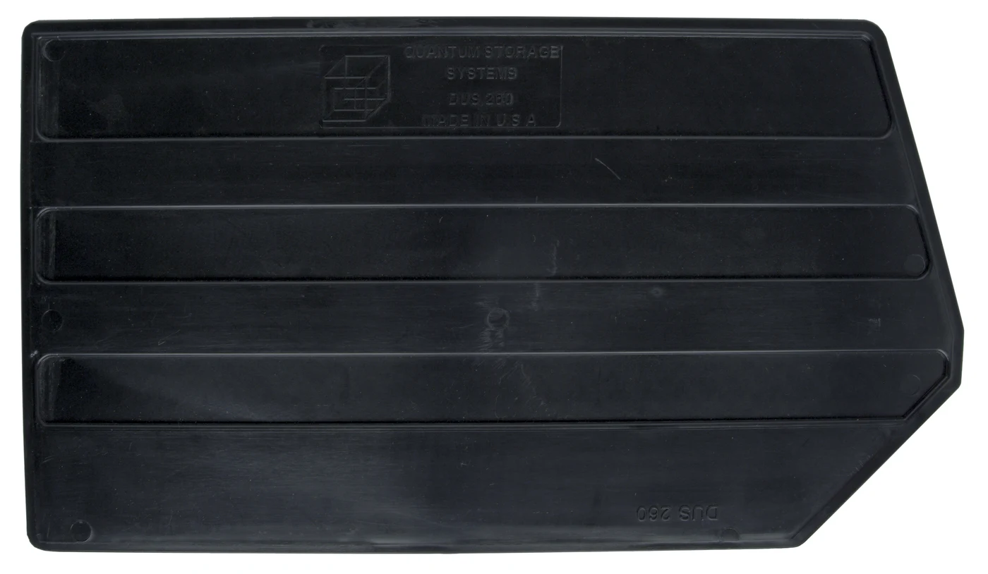 Quantum DUS260 Bin Divider for Bin QUS260, Black, Pack of 6