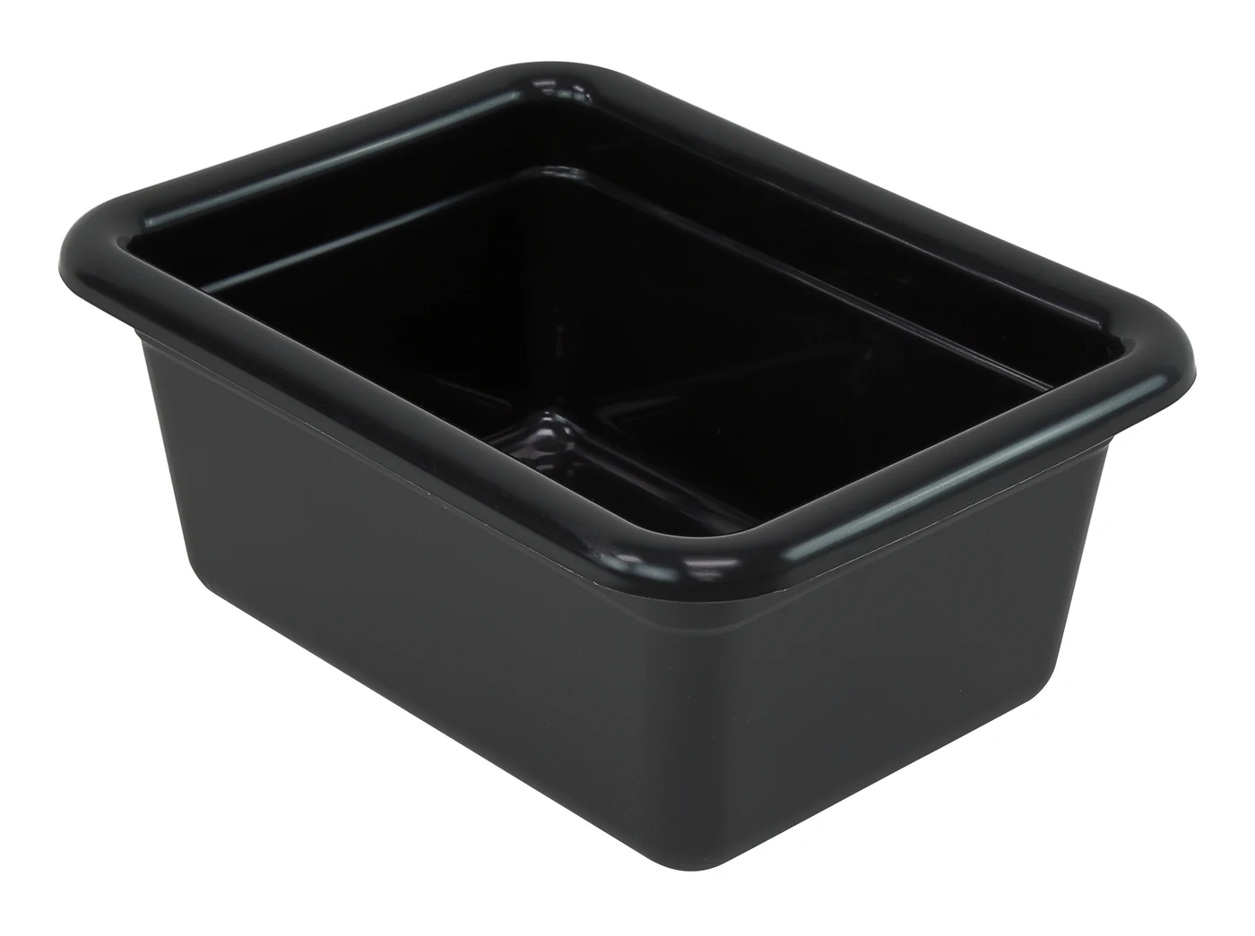 Quantum FSB-1295BKCS Bussing Tub, 9-1/16"W x 12-1/16"L x 5-1/8"H, Black, Case of 12