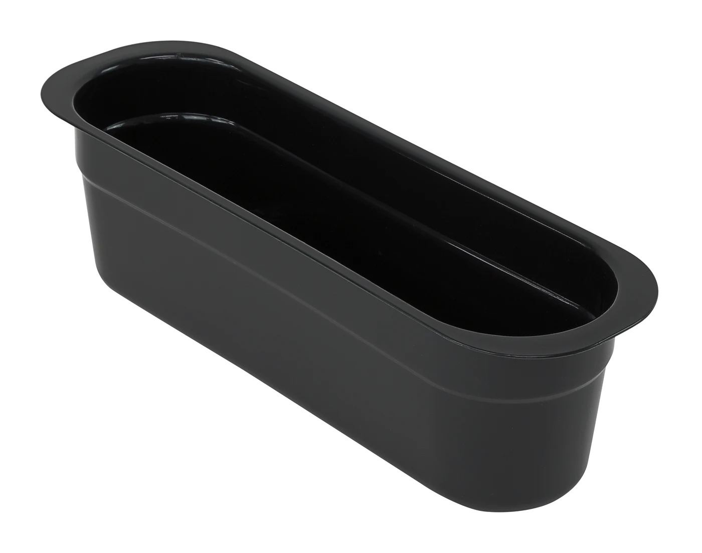 Quantum FSB-1544BKCS Bussing Tub Cutlery Box, 4-7/16"W x 14-3/16"L x 4-1/8"H, Black, Case of 12
