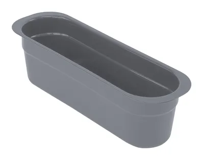 Quantum FSB-1544GY Bussing Tub Cutlery Box, 4-7/16"W x 14-3/16"L x 4-1/8"H, Gray