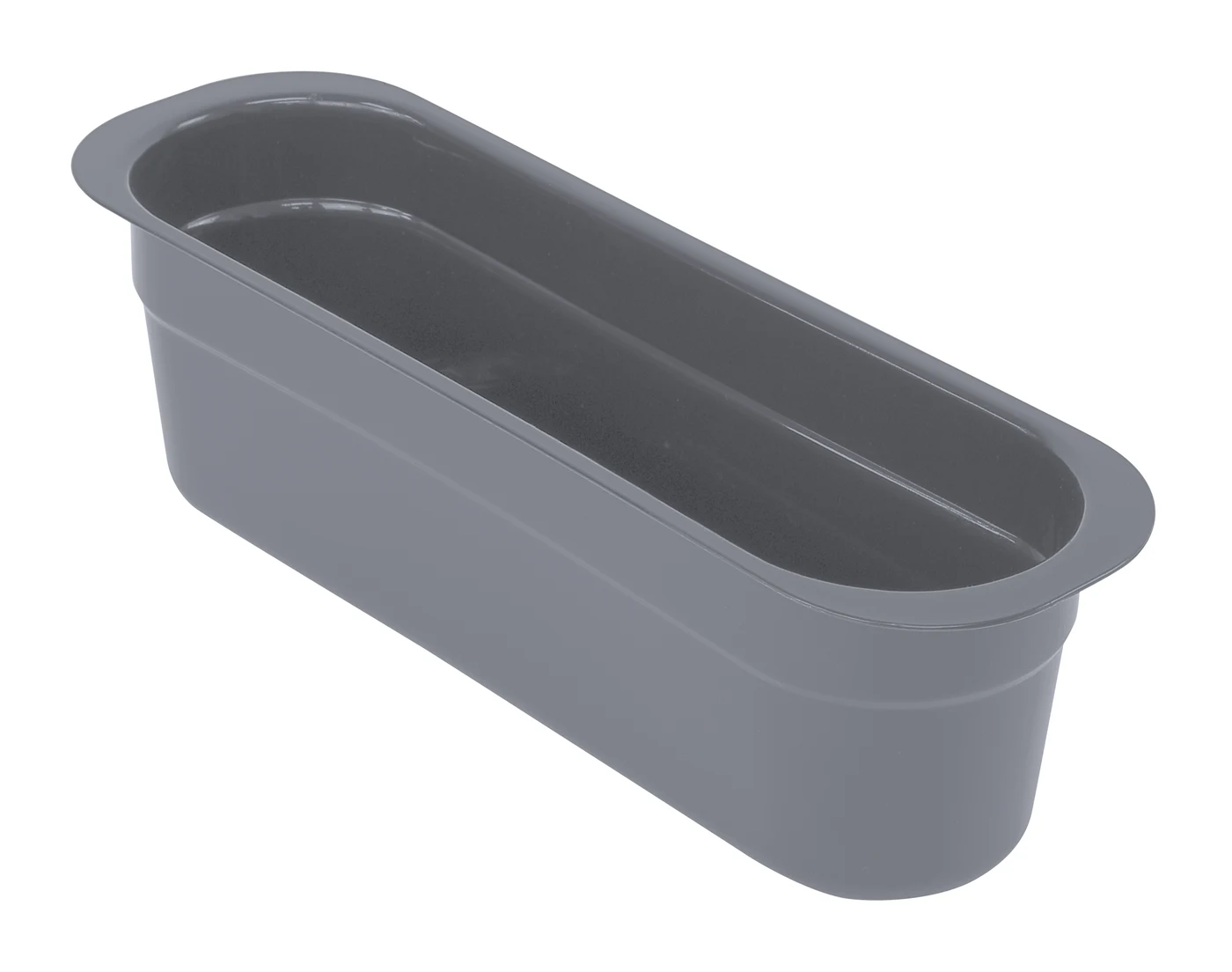 Quantum FSB-1544GYCS Bussing Tub Cutlery Box, 4-7/16"W x 14-3/16"L x 4-1/8"H, Gray, Case of 12