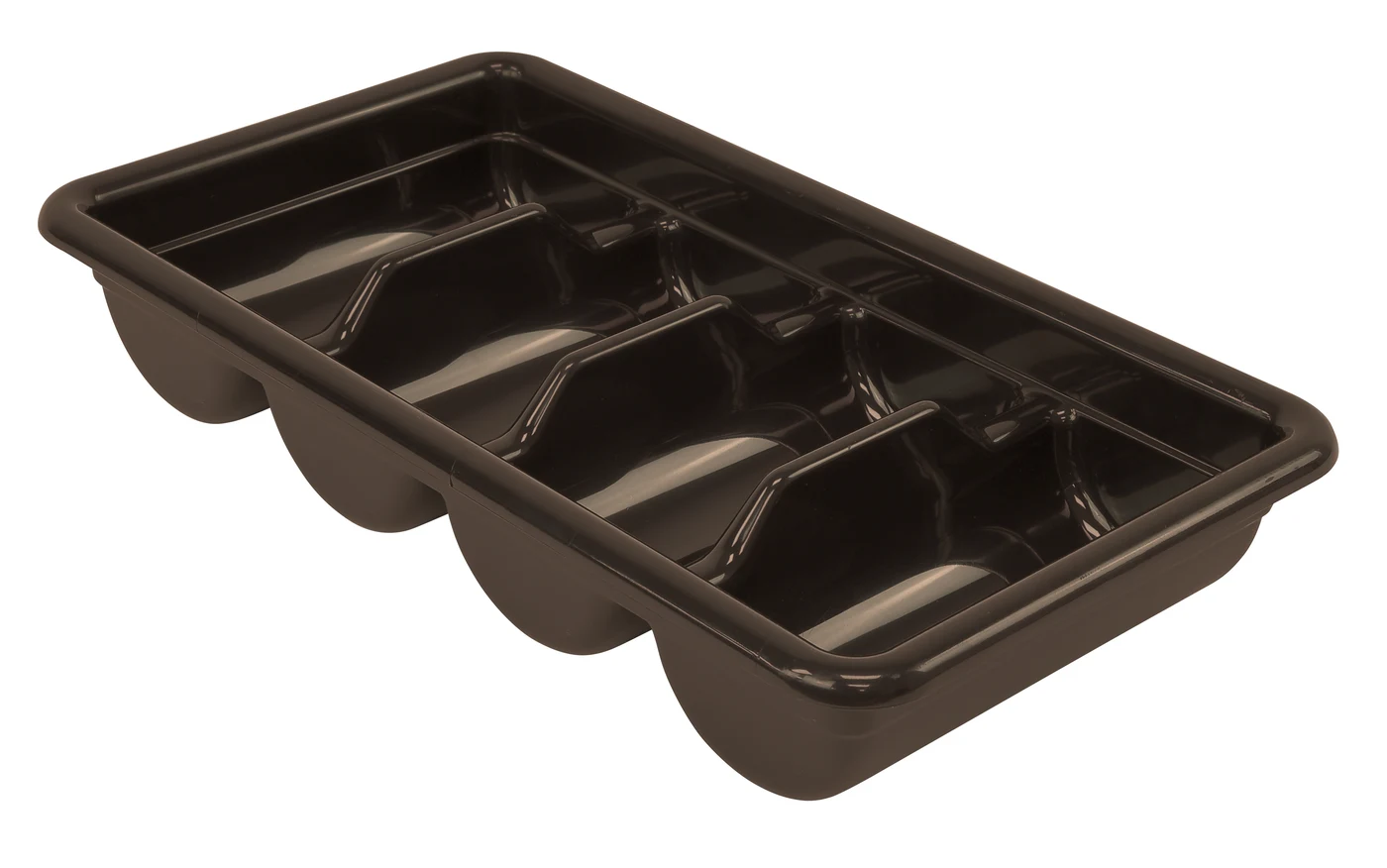 Quantum FSB-20113BNCS Bussing Tub, 11-3/8"W x 20-7/16"L x 3-3/4"H, Brown, Case of 12