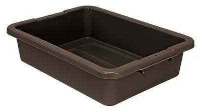 Quantum FSB-20155RBN Bussing Tub, 15"W x 20"L x 5"H, Brown
