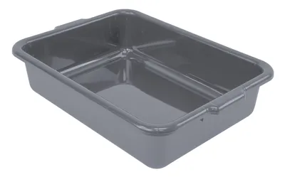 Quantum FSB-21155GYCS Bussing Tub, 15"W x 21"L x 5"H, Gray, Case of 12