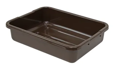 Quantum FSB-21155RBN Bussing Tub, 15"W x 21"L x 5"H, Brown