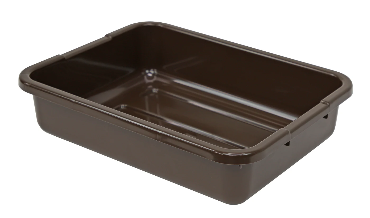 Quantum FSB-21155RBN Bussing Tub, 15"W x 21"L x 5"H, Brown