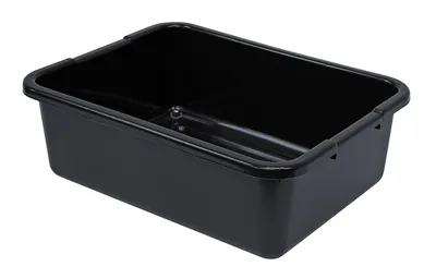 Quantum FSB-21157RBRNB Bussing Tub, 15"W x 21"L x 7"H, Black