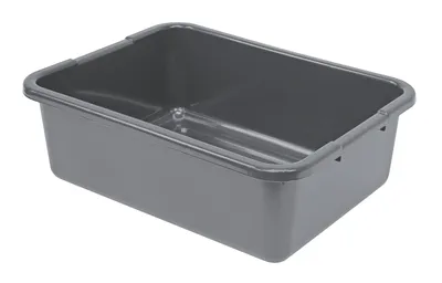 Quantum FSB-21157RGY Bussing Tub, 15"W x 21"L x 7"H, Gray