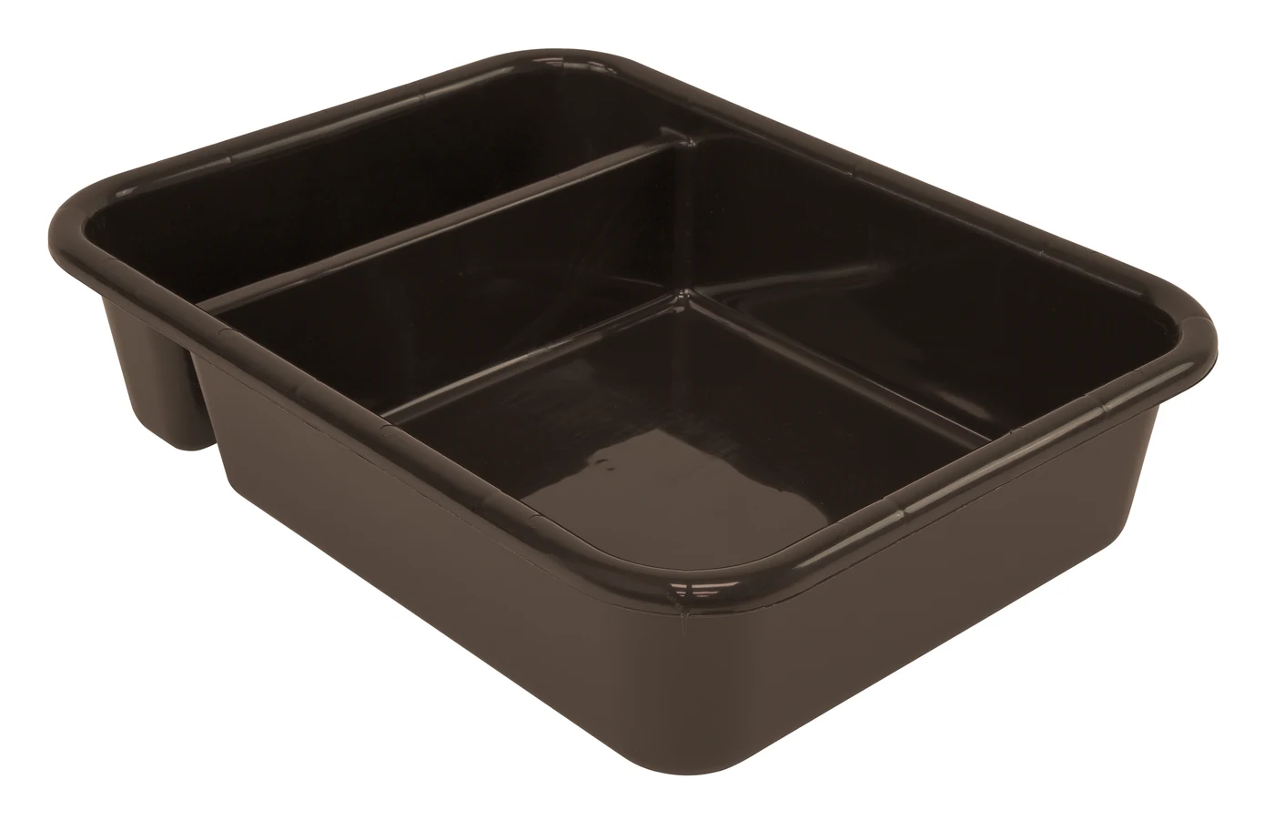 Quantum FSB-21165BNCS Bussing Tub, 15"W x 20"L x 5"H, Brown, Case of 12