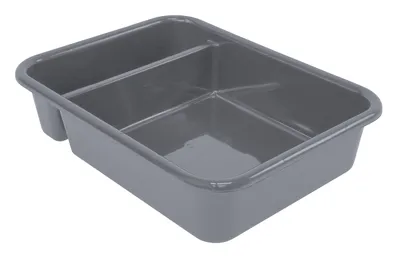 Quantum FSB-21165GY Bussing Tub, 15"W x 20"L x 5"H, Gray