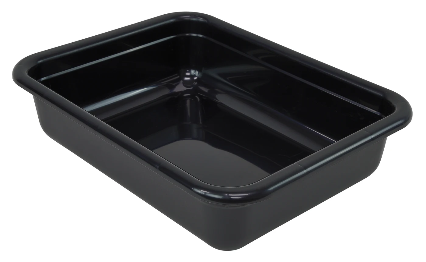 Quantum FSB-22175BK Bussing Tub, 17"W x 22"L x 5"H, Black