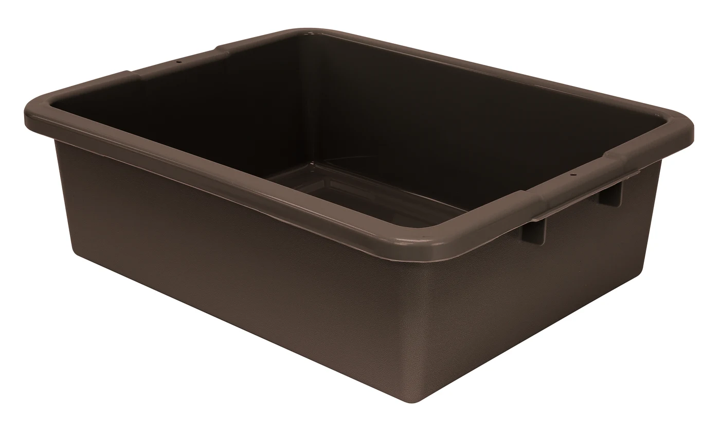 Quantum FSB-22177RBN Bussing Tub, 17"W x 21-1/2"L x 7"H, Brown