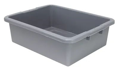 Quantum FSB-22177RGY Bussing Tub, 17"W x 21-1/2"L x 7"H, Gray