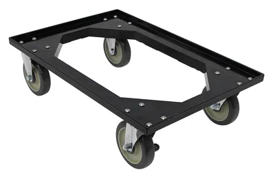 Quantum FSB-PTDB Pizza Dough Box Dolly Base, 18"W x 25-5/8"D x 2"H, Black