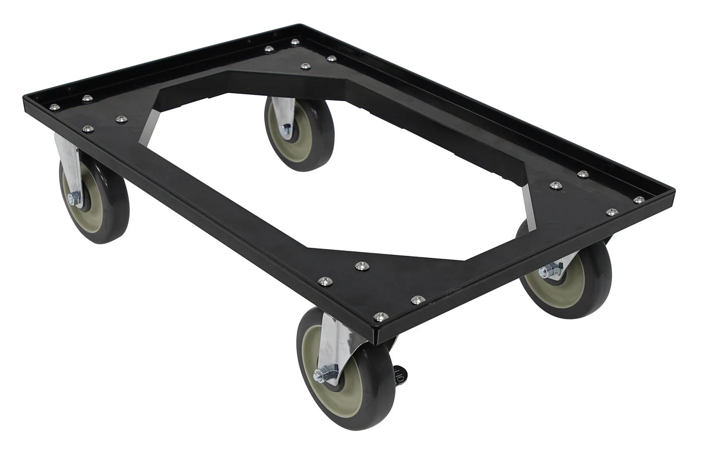 Quantum FSB-PTDB Pizza Dough Box Dolly Base, 18"W x 25-5/8"D x 2"H, Black