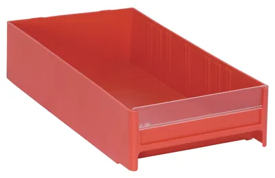 Quantum IDR203RD Interlocking Cabinet Drawer, 11"L x 5-5/8"W x 2-1/2"H, Red