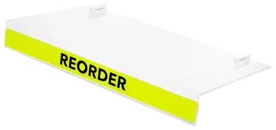 Quantum KBI-HB11757-10 Kanban Indicator Lid, 11-3/4"W x 7"D x 1-1/2"H, Clear, Pack of 10