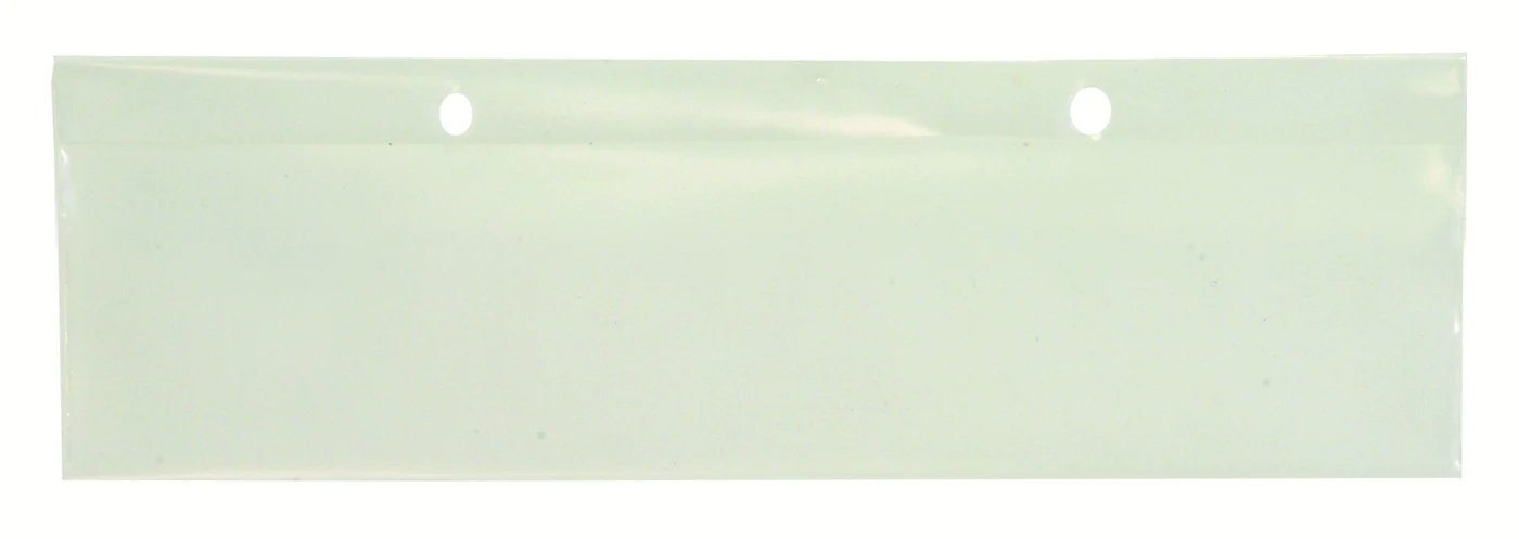Quantum LBL2X8 Clear Label Holder, 8"W x 2"H, Pack of 6