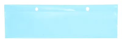 Quantum LBL2X8CO Conductive Label Holder, 8"W x 2"H, Black/Clear, Pack of 6