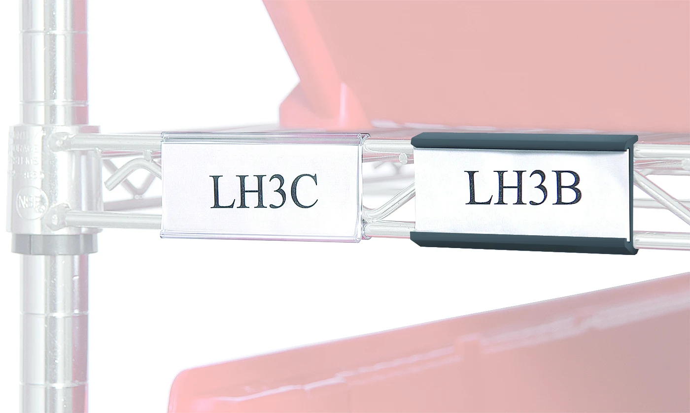 Quantum LH6C Label Holder, Clear — in use
