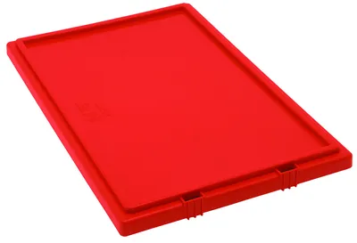 Quantum LID241RDCS Tote Box Lid for Use with SNT240, Red, Case of 3