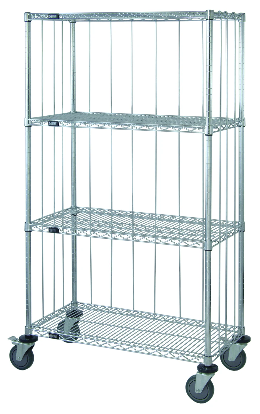 Quantum M1836C47RE Mobile Enclosure Cart, 36"W x 18"D x 80"H, 1200 lb capacity, Chrome