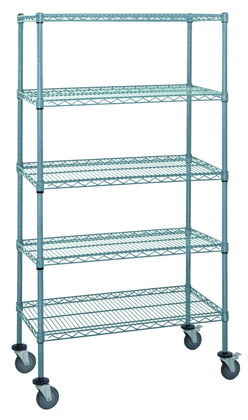 Quantum M1836GY46-5 Mobile Cart, 36"W x 18"D x 69"H, 1200 lb capacity, Gray