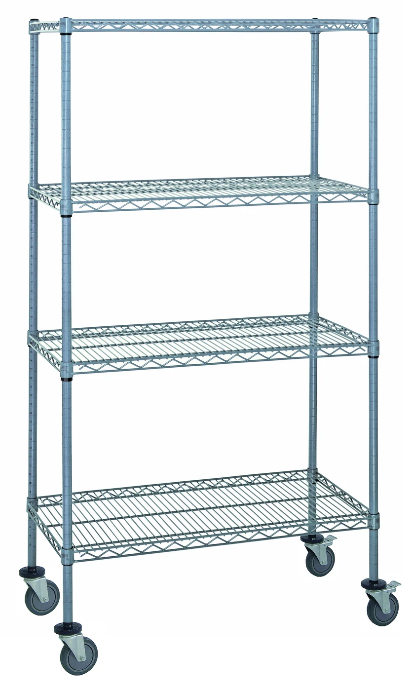 Quantum M1836GY46 Mobile Cart, 36"W x 18"D x 69"H, 1200 lb capacity, Gray