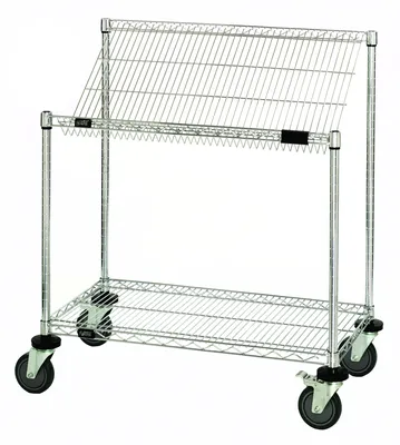 Quantum M1848SL34C Mobile Cart, 48"W x 18"D x 40"H, 400 lb capacity, Chrome