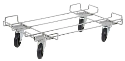 Quantum M2036BD Dolly Base, 36"W x 20"D, 800 lb capacity, Chrome