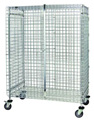 Quantum M1436-69SECBK-3 Mobile Security Unit, 36"W x 14"D x 69"H, 1200 lb capacity, Black