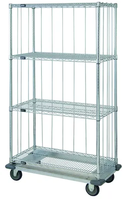 Quantum MD1848C47RE Mobile Enclosure Cart, 48"W x 18"D x 81"H, 800 lb capacity, Chrome