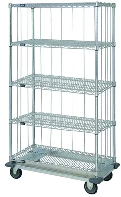 Quantum MD1848C47RE-5 Mobile Enclosure Cart, 48"W x 18"D x 81"H, 800 lb capacity, Chrome