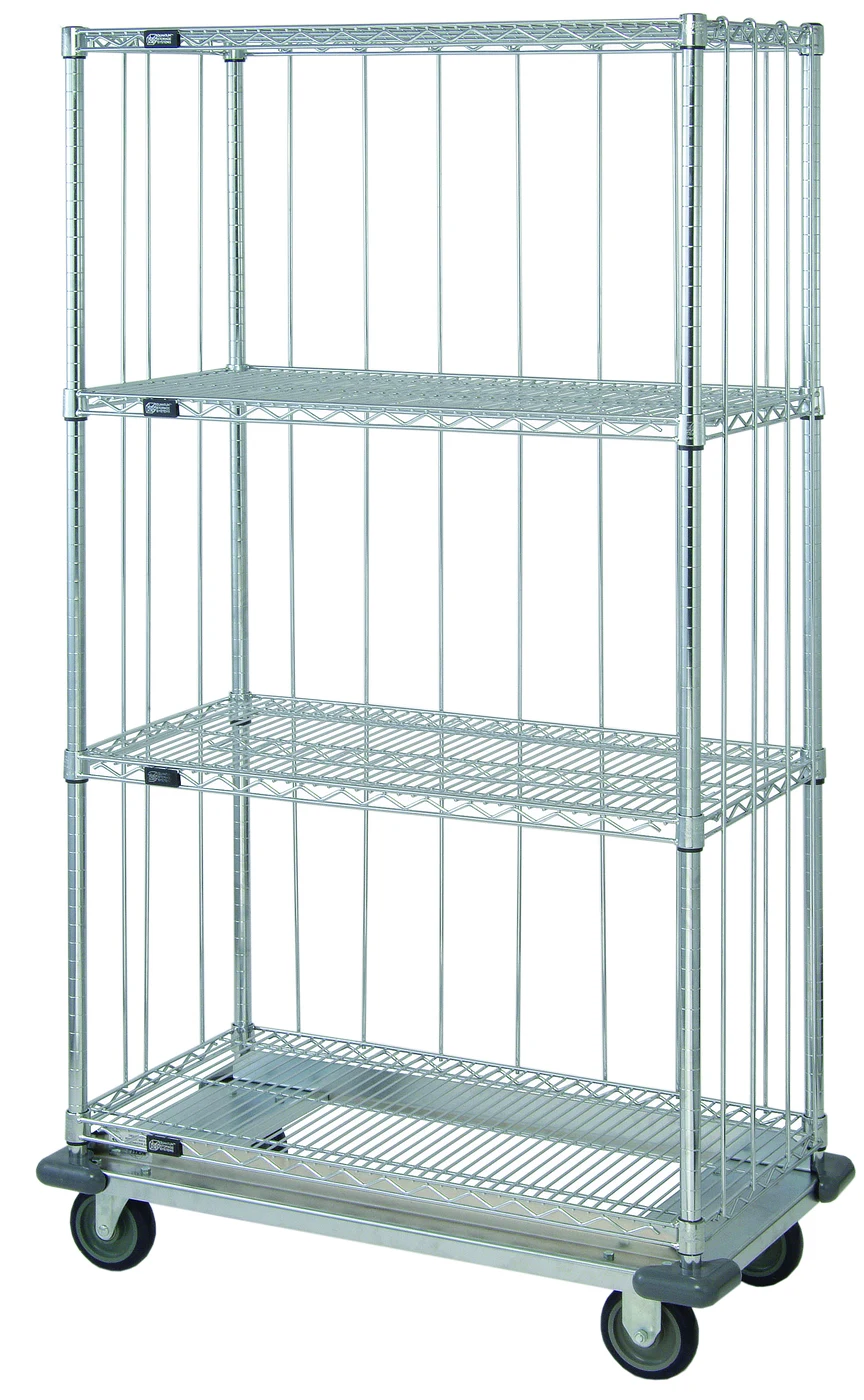 Quantum MD1836C46RE Mobile Enclosure Cart, 36"W x 18"D x 70"H, 800 lb capacity, Chrome