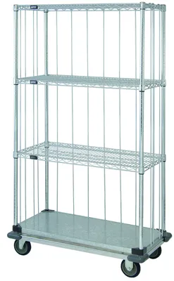 Quantum MD1848CG47RE Mobile Enclosure Cart, 48"W x 18"D x 81"H, 800 lb capacity, Chrome/Galvanized
