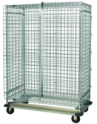 Quantum MD2436-70SEC Security Unit, 36"W x 24"D x 70"H, 1200 lb capacity, Chrome