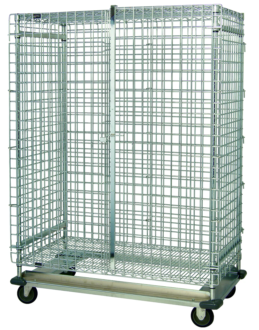 Quantum MD2436-70SEC-2 Security Unit, 36"W x 24"D x 70"H, 1200 lb capacity, Chrome