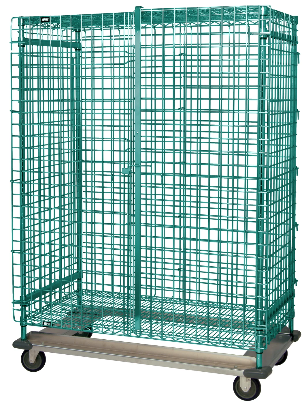 Quantum MD2436-70SECP-2 Security Unit, 36"W x 24"D x 70"H, 1200 lb capacity, Green