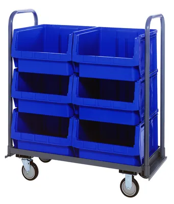 Quantum MTT-1842-543BL Magnum Tote Truck, 19-3/4"L x 18-3/8"W x 11-7/8"H, 1200 lb capacity, Gray