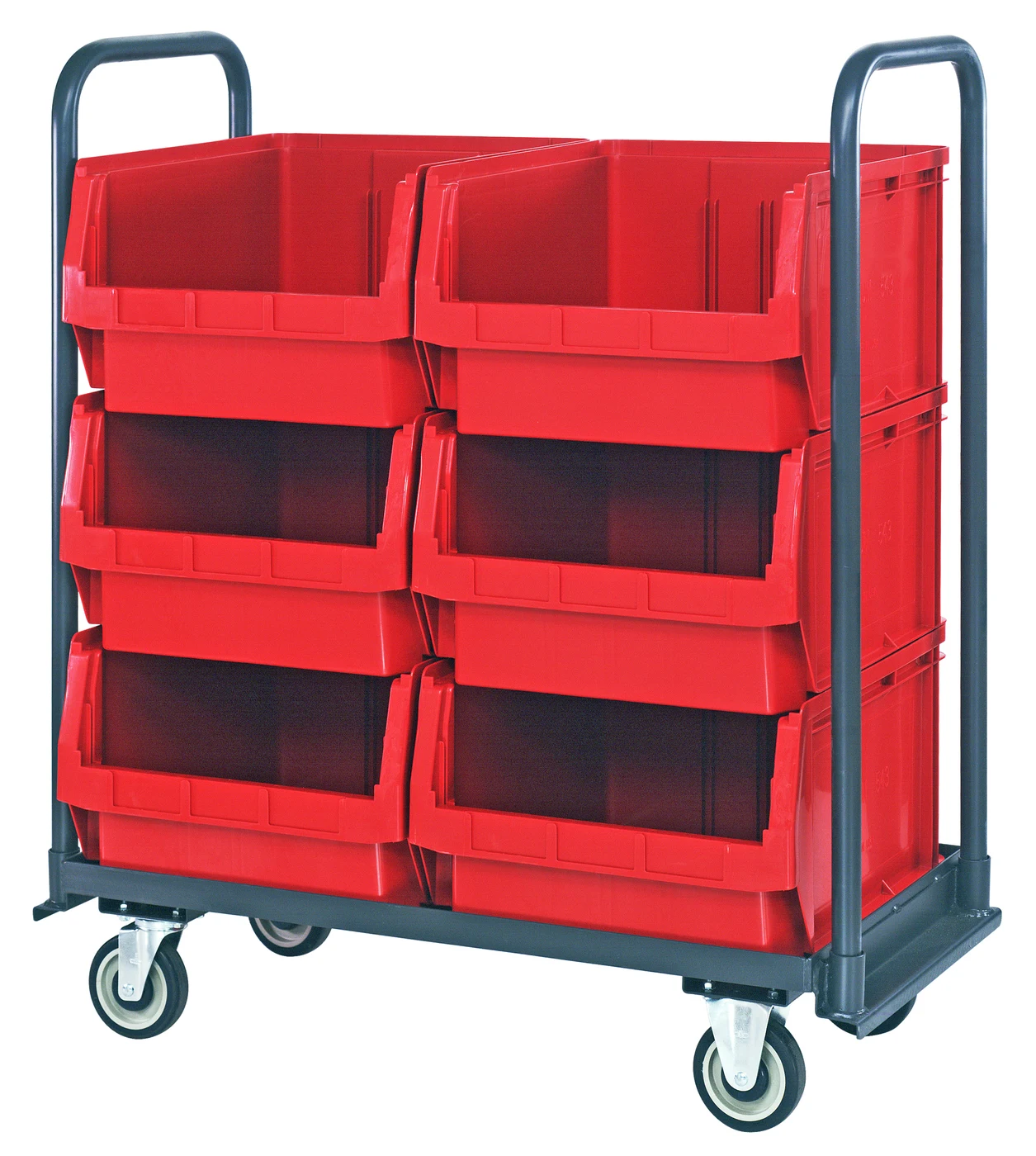 Quantum MTT-1842-543RD Magnum Tote Truck, 19-3/4"L x 18-3/8"W x 11-7/8"H, 1200 lb capacity, Gray