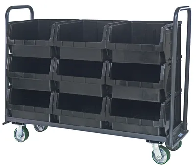 Quantum MTT-1860-543BK Magnum Tote Truck, 19-3/4"L x 18-3/8"W x 11-7/8"H, 3000 lb capacity, Gray