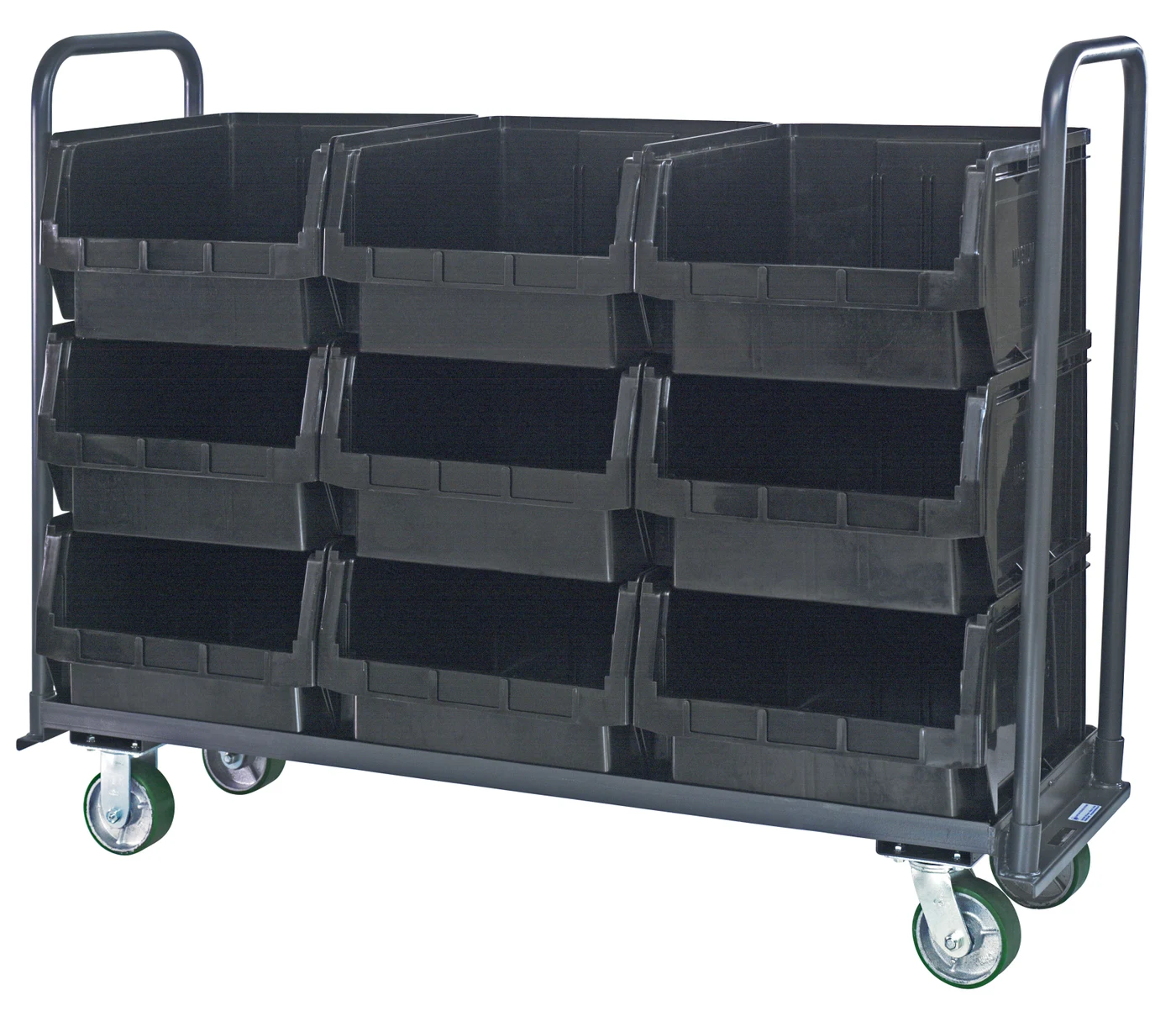 Quantum MTT-1860-543BK Magnum Tote Truck, 19-3/4"L x 18-3/8"W x 11-7/8"H, 3000 lb capacity, Gray