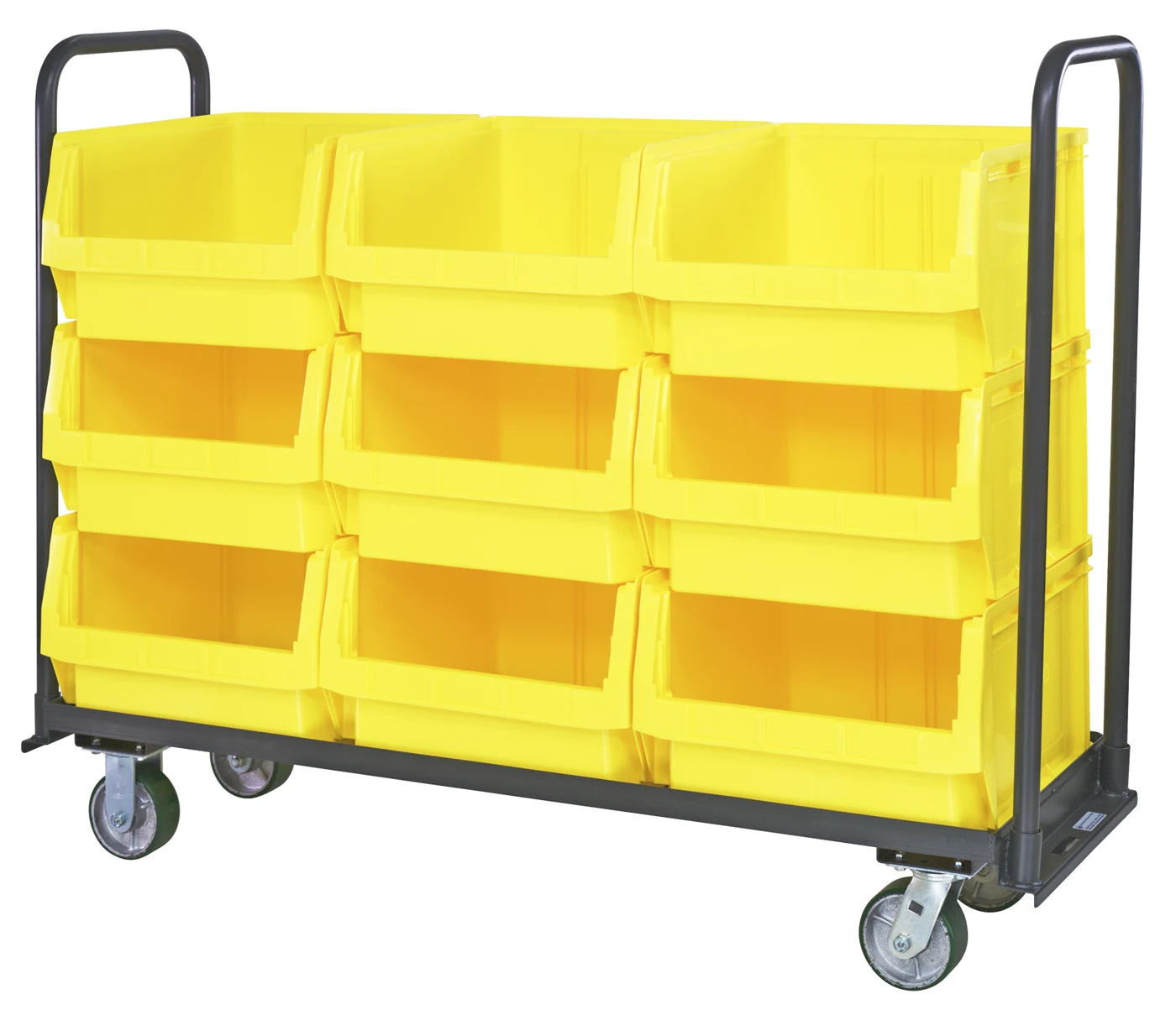 Quantum MTT-1878-543YL Magnum Tote Truck, 19-3/4"L x 18-3/8"W x 11-7/8"H, 3000 lb capacity, Gray