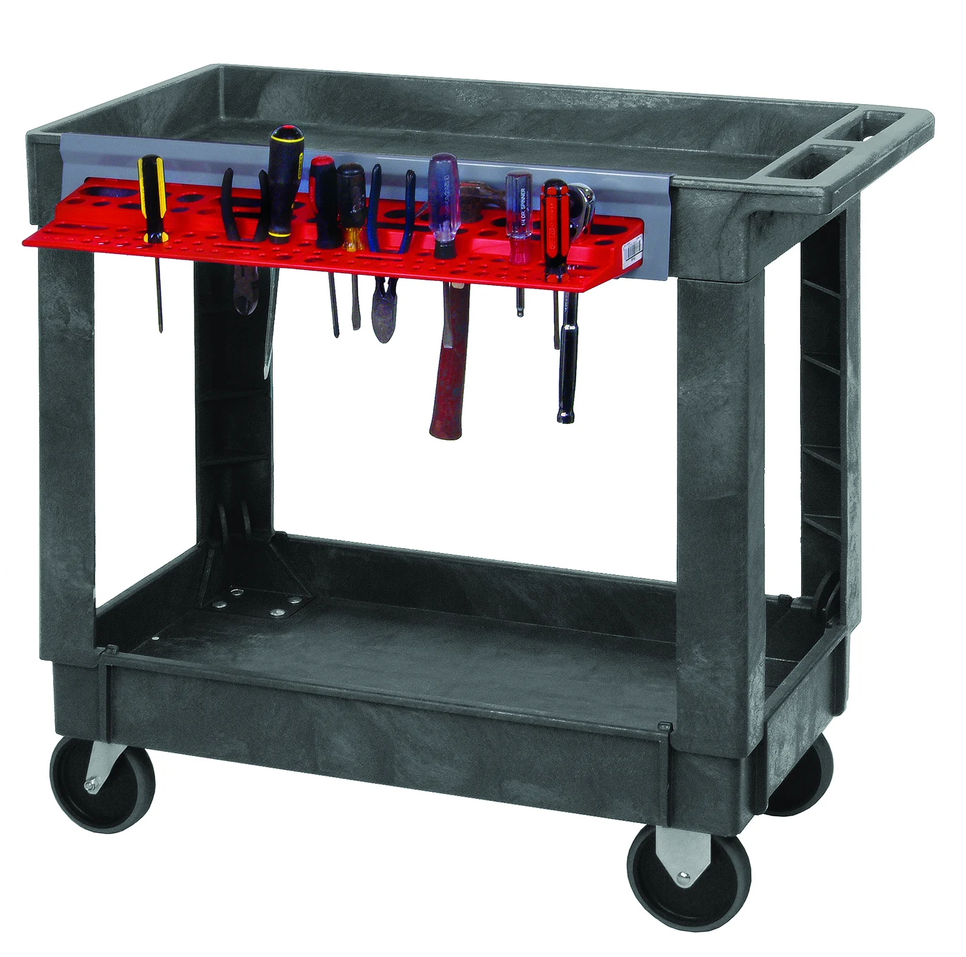 Quantum PC3518-33TR Utility Cart, 34-1/4"W x 17-1/2"D x 32-1/2"H, 550 lb capacity, Gray