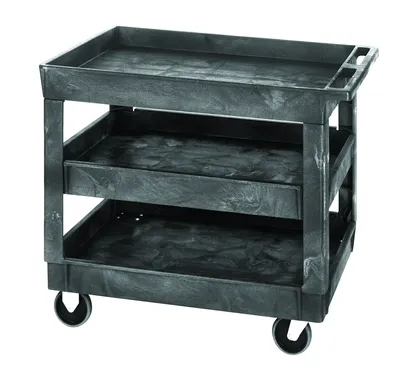 Quantum PC4026-33-3 Utility Cart, 40"W x 26"D x 32-1/2"H, 550 lb capacity, Gray