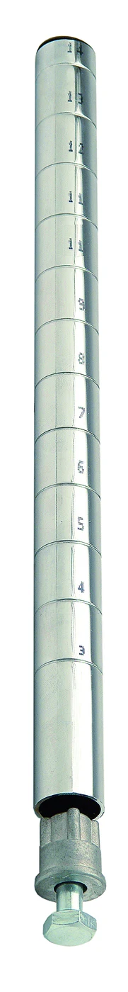 Quantum 24PDFQ 24" Chrome Plated Post with (2) Post Mount Bracket