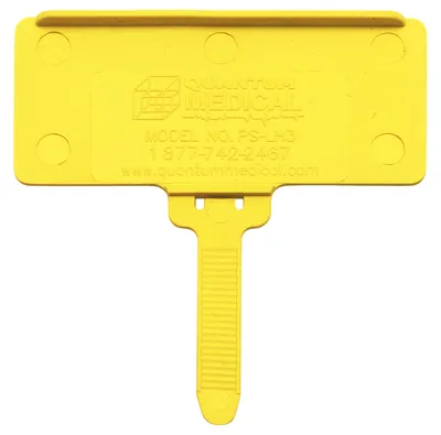 Quantum PS-LH3YL Hanging Label Tag, Yellow, Pack of 25